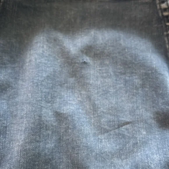 Free People Little Daisies Medium Wash Denim Button Front Mini Skirt | Size 8 - Picture 9 of 9